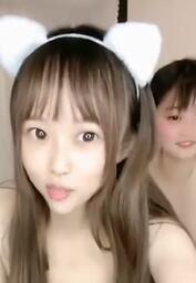 三人两位非常可爱的00后美少女